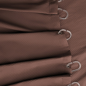 Шторка для ванной 200x200см DE'NASTIA Эмбосс коричневый микрофибра полиэстер 000000000001219123