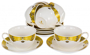 Набор чайный 12шт фарфор 6чашек 240мл/6 блюдец подарочная упаковка Эстелла Balsford 123-16013 000000000001197869