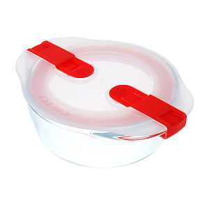 Форма для запекания и хранения 14x12x5см 300мл PYREX с крышкой круглая стекло 000000000001211368