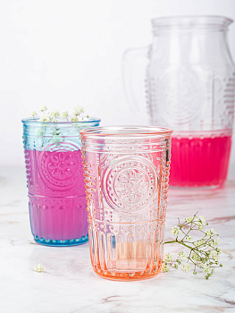 ROMANTIC Стакан 340мл BORMIOLI ROCCO розовый стекло 000000000001207819