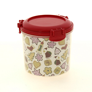 Емкость для хранения продуктов Fresco круглая 0,7л Имбирное печенье GR1893-ПЧ 000000000001192774