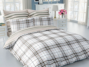 Комплект постельного белья 2спальное DE'NASTIA Классика сатин 50х70см-2шт new C010700 000000000001176396