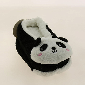 Туфли домашние (тапки) Животные флис черный/белый р.37-38 100%пэ J000056(37-38) 000000000001187759