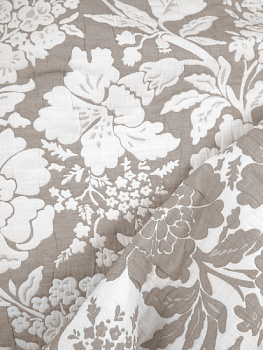 Покрывало DE'NASTIA 200х240см 3 слоя жаккард пион коричневый U000114 000000000001195457