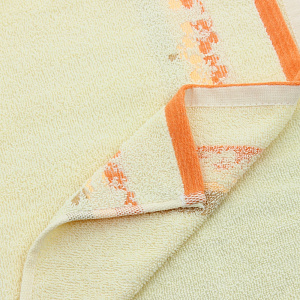 Полотенце Флер  30х50 см, молочн+оранж, 100% хлопок T000026 000000000001104379
