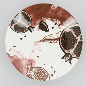 Тарелка суповая 20,5см 320мл LUCKY Гранат керамика 000000000001208742