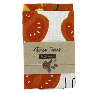 Набор кухонных полотенец 2шт 35х60см Доляна Love vegan 100%хлопок 000000000001206675