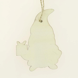 Декоративное украшение Санта 7х9,5см MANDARIN дерево 000000000001209317