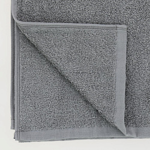 Полотенце махровое 70х140см АЛТЫН АСЫР гладкокрашеное без бордюра плотность400гр/м2 серое хлопок 000000000001210012