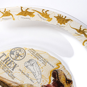 Тарелка 19,5см ND PLAY Мир Юрского периода Энциклопедия стекло 000000000001212273