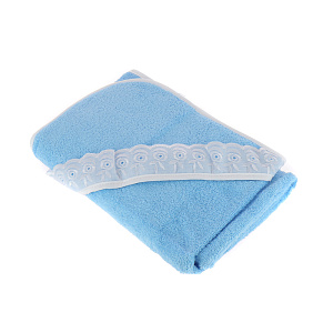 Детский уголок махровый Bambino Azur Cleanelly, голубой, 103х87 см 000000000001126119