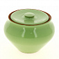 Горшочек под жаркое 900мл ПОСУДА ЦЕНТР с крышкой салатовый керамика 4274
