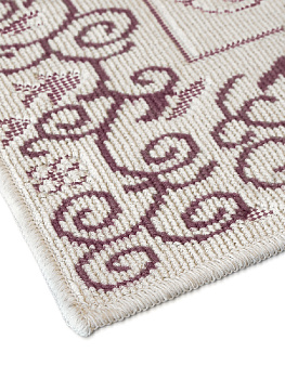 Коврик универсальный УЗОР3 60х100см, 100%хб бордовый, Турция M000084 000000000001199807