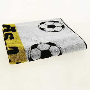 Полотенце махровое 75х150см PRIVILEA Футбол плотность 400гр/м2 хлопок 100% 000000000001206206