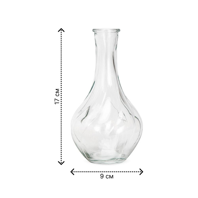 Ваза 17см Casse прозрачная стекло 000000000001224297