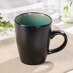 Кружка 380мл ДОЛЯНА Глянец серый керамика 000000000001211111