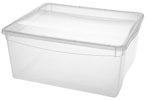 Ящик 40х33,5х17см 18л ECONOVA КРИСТАЛЛ универсальный бесцветный пластик 000000000001017407