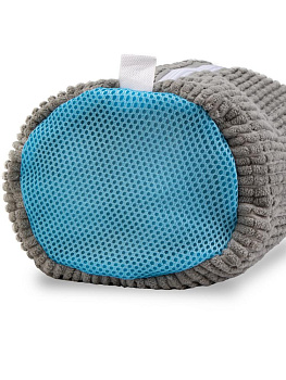 Мешок для стирки обуви 39х19см серый микрофибра / полиэстер 000000000001229165