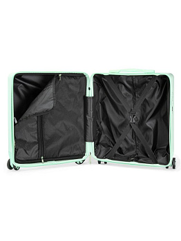 Чемодан на колесах S (38х20х43см) мишка мятный ABS 000000000001226531