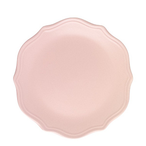 Тарелка обеденная 26см DE'NASTIA Romeo розовый матовый керамика 000000000001216772