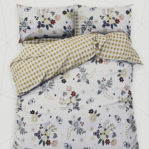 Комплект постельного белья Евро LOVELIFE Солнечное утро пододеяльник200х217см простынь225х240см наволочки50х70см-2шт плотность125гр/м сатин 100%хлопок 000000000001203622