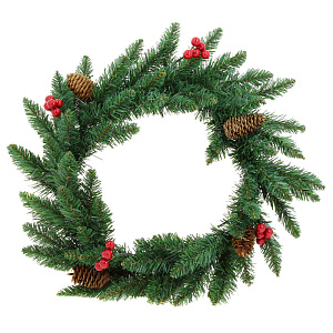 Еловый венок Декор Посуда Центр, 45 см, 70 веток 000000000001161732