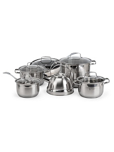 Набор посуды для приготовления 12 предметов толщина стали 0,5мм нержавеющая сталь 000000000001228071