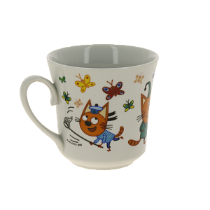 Кружка фарфор 250 мл, Три кота Бабочки,КРС-833 000000000001193704