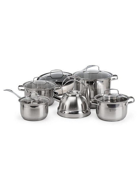 Набор посуды для приготовления 12 предметов толщина стали 0,5мм нержавеющая сталь 000000000001228071