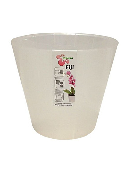 Горшок для цветов Фиджи Орхид D 230 мм/5 л белый перламутр 5л ING1559БЛПЕРЛ 000000000001194548