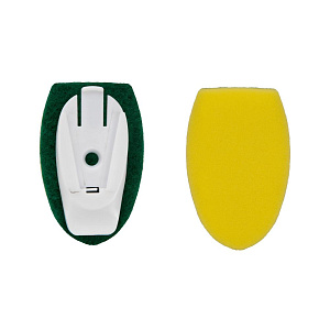 Губка для посуды 26х6,5х8,5см с дозатором-ручкой пластик 000000000001223027