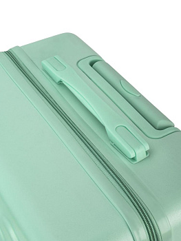 Чемодан на колесах S (38х20х43см) мишка мятный ABS 000000000001226531