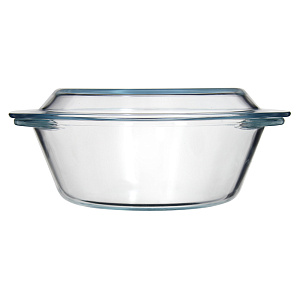 Кастрюля для СВЧ 1,5л Васильевское стекло 000000000001010983