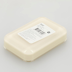 Мыльница DE'NASTIA прямоугольная закругленный угол персик пластик 000000000001207108