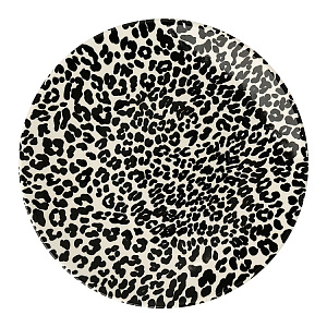 Тарелка обеденная 26см LUCKY Лео белый/черный керамика 000000000001220249