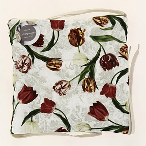 Чехол на табурет (стул)"Шарлиз"Королевский тюльпан 40х40 100%хлопок,636449 000000000001196301