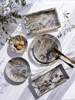 Тарелка обеденная 26см LUCKY Оникс керамика 000000000001212002