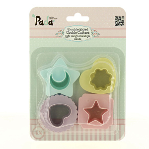 Формы для печенья 4шт SUN PLASTIK двусторонние 000000000001189275