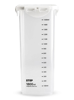 Контейнер для корма для животных 1,8л с клипсами с мерной шкалой полипропилен 000000000001229132