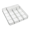 Корзина для столовых приборов Metaltex, 30х34х4 см 000000000001087746