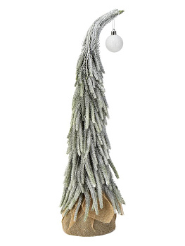 Ель искусственная 42см заснежанная в горшочке литая PE/полотно 000000000001228070