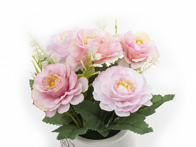Цветок искусственный Пион садовый 19см R010637 000000000001192378