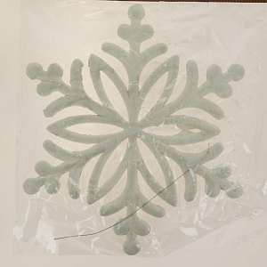 Декоративное украшение 28см Снежинка пластик R010522 000000000001192269