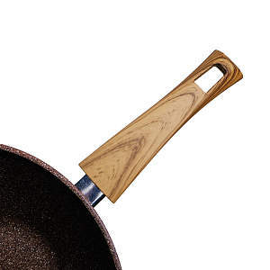 Сковорода Вок 28см VARI Сила Природы BROWN антипригарное покрытие Quantum литой алюминий 000000000001215005