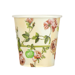 Набор одноразовых стаканов Чайная роза Европак Трейд, 250мл, 6 шт. 000000000001144340