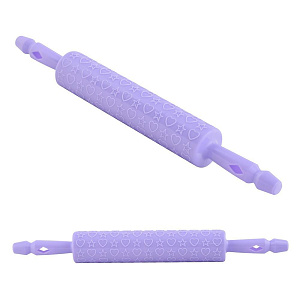 Скалка фигурная. Звездочки-сердечки.Изготовлено из пластмассы (полипропилен).VL80-273 000000000001190149