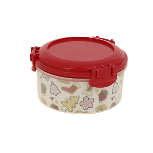 Емкость для хранения продуктов Fresco круглая 0,4л Имбирное печенье GR1892-ПЧ 000000000001192773