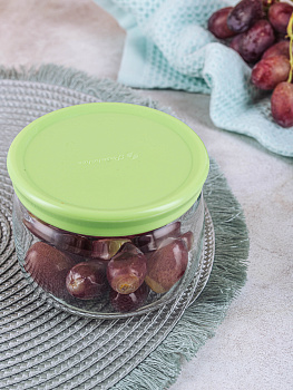 CESNI Банка для сыпучих продуктов420млPASABAHCE Green стекло/пластик43002GreenSL 000000000001057184