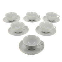 Сервиз чайный 6 предметов (чашки 220мл) CMIELOW Rococo 3604 фарфор 000000000001172764