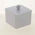Баночка косметическая CUBE с крышкой, белый, пластикSWP-0910WH 000000000001192305